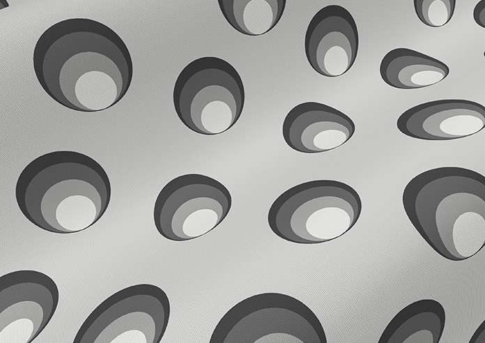 Retro 60s Spots, Onyx - Twist&Fit Roller Blind - Image 4